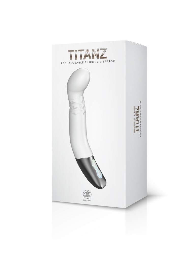 TITANZ 8" SILICONE RECHARGEABLE VIBRATOR IN IVORY WHITE_B15O25_4 | ViPstore.hu - Erotika webáruház #1 - EAN 4897078635489 | SKU NMC0002472