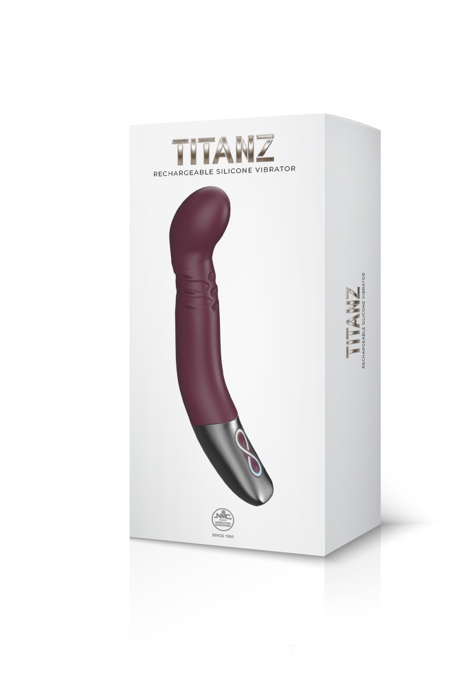 TITANZ 8" SILICONE RECHARGEABLE VIBRATOR IN RUBINE RED_B15O25_4 | ViPstore.hu - Erotika webáruház #1 - EAN 4897078635502 | SKU NMC0002474