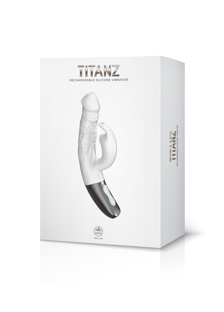 TITANZ 7" SILICONE RECHARGEABLE VIBRATOR IN IVORY WHITE_B15O25_4 | ViPstore.hu - Erotika webáruház #1 - EAN 4897078635519 | SKU NMC0002475