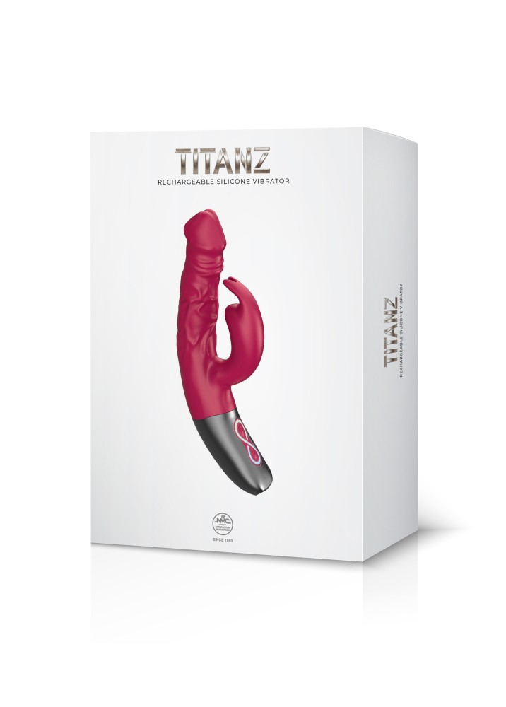 TITANZ 7" SILICONE RECHARGEABLE VIBRATOR IN PINK_B15O25_4 | ViPstore.hu - Erotika webáruház #1 - EAN 4897078635526 | SKU NMC0002476