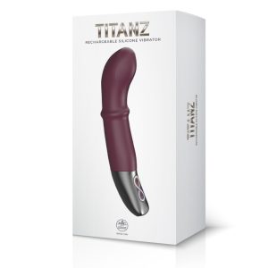 TITANZ 7" SILICONE RECHARGEABLE VIBRATOR IN RUBINE RED_B15O25_4 | ViPstore.hu - Erotika webáruház #1 - EAN 4897078637568 | SKU NMC0002483