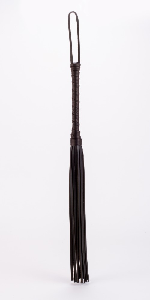 Calf Leather Handle Saddle Leather Tails Black | ViPstore.hu - Erotika webáruház #1 - EAN 5999560517354 | SKU DEVIL00052