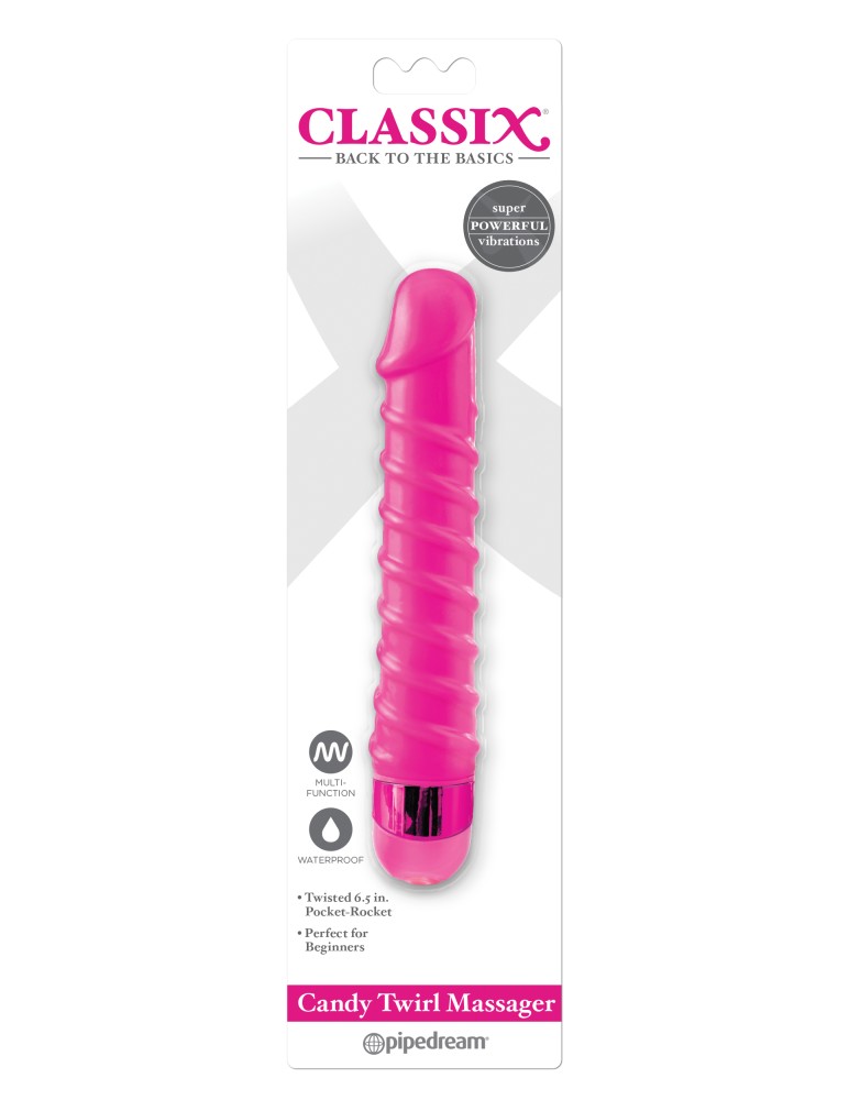 Candy Twirl Massager  Pink | ViPstore.hu - Erotika webáruház #1 - EAN 603912757460 | SKU PIPE197811