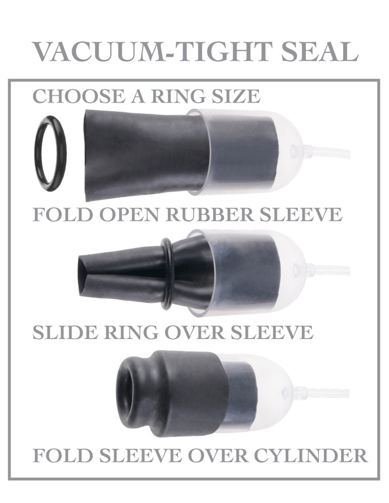 Suck N' Stroke Head Pump Clear/Black | ViPstore.hu - Erotika webáruház #4 - EAN 603912363302 | SKU PIPE210323