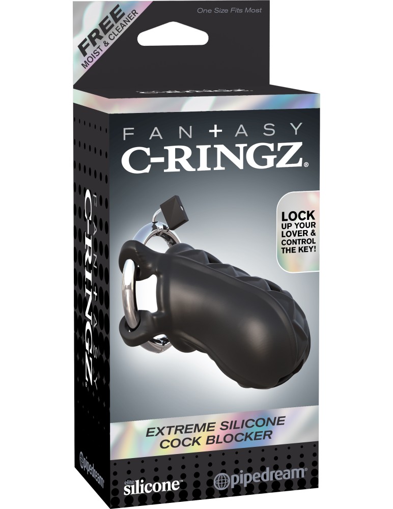 Extreme Silicone Cock Blocker Black | ViPstore.hu - Erotika webáruház #1 - EAN 603912358636 | SKU PIPE592723