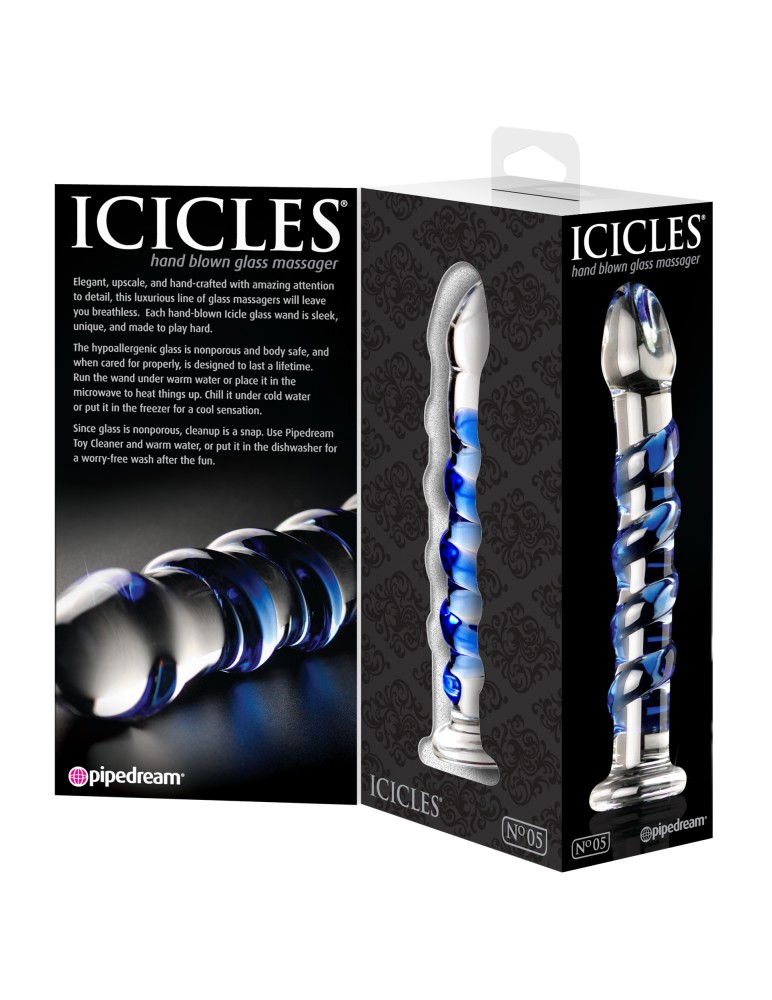 No. 5 Clear/Blue | ViPstore.hu - Erotika webáruház #5 - EAN 603912279467 | SKU PIPE290500