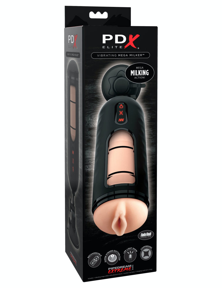 Vibrating Mega Milker  Light/Black | ViPstore.hu - Erotika webáruház #1 - EAN 603912751475 | SKU PIPE0RD525