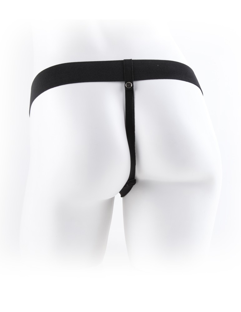 9" Hollow Strap-On with Balls Light/Black | ViPstore.hu - Erotika webáruház #4 - EAN 603912362756 | SKU PIPE337421