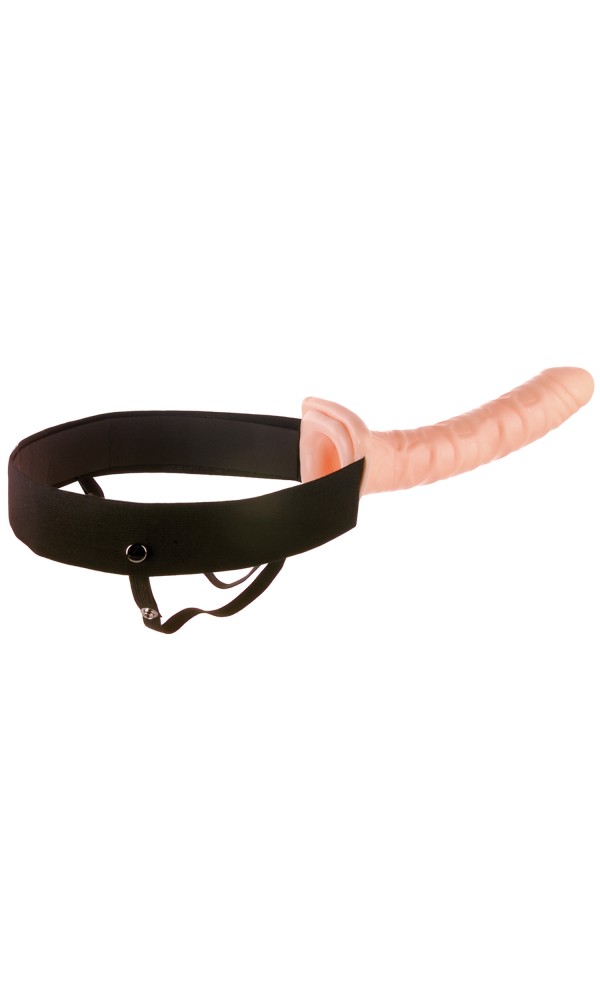 10" Hollow Strap-On Light/Black | ViPstore.hu - Erotika webáruház #2 - EAN 603912286632 | SKU PIPE394821