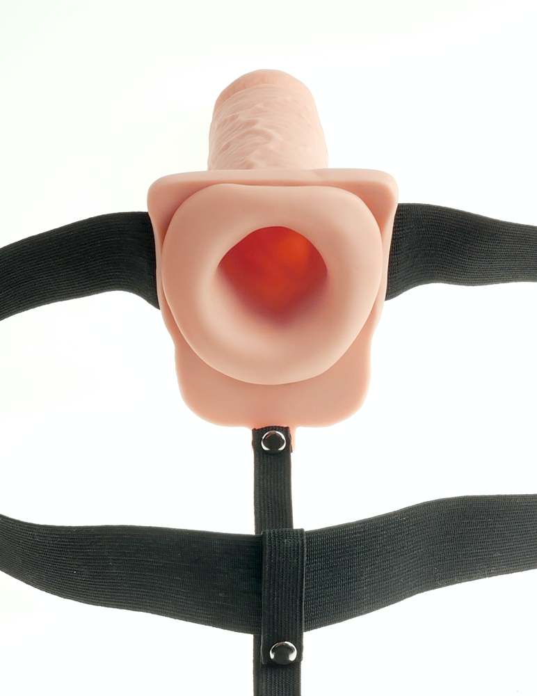 7" Hollow Strap-On Light/Black | ViPstore.hu - Erotika webáruház #4 - EAN 603912756524 | SKU PIPE339121
