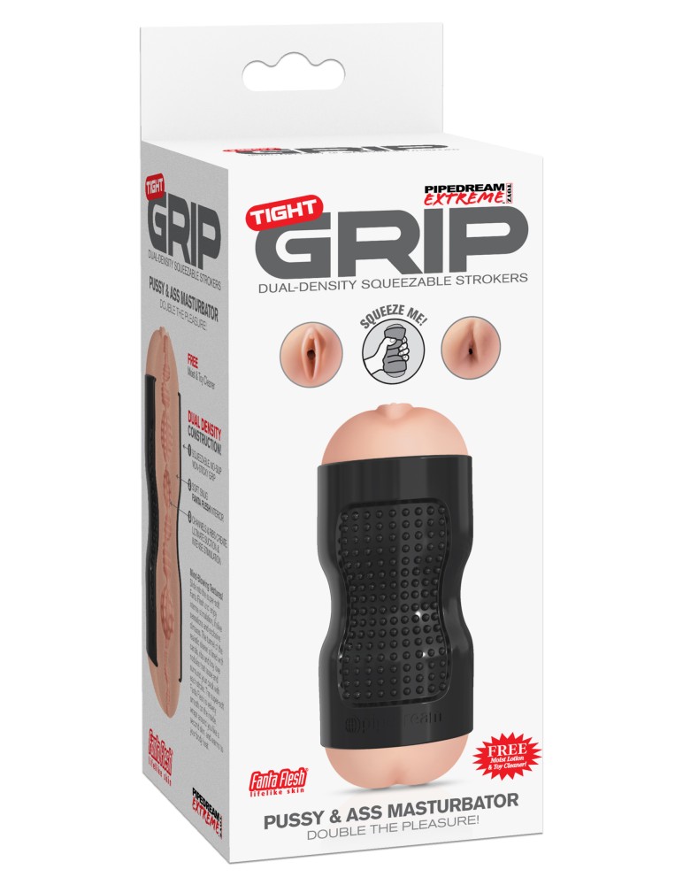 Tight Grip Pussy & Ass Masturbator  Black/Light | ViPstore.hu - Erotika webáruház #1 - EAN 603912357967 | SKU PIPED28323