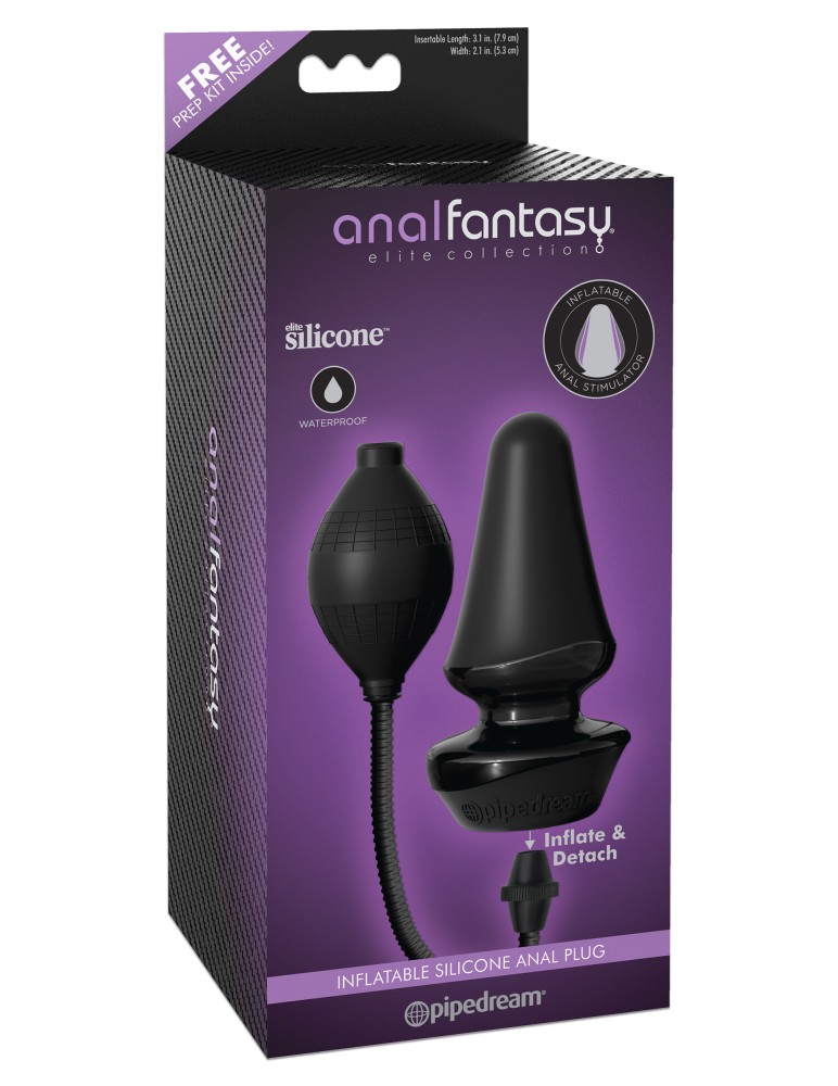 Inflatable Silicone Butt Plug  Black | ViPstore.hu - Erotika webáruház #1 - EAN 603912751987 | SKU PIPE477823