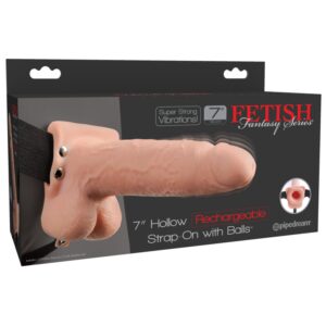 7" Hollow Strap-On  Light/Black | ViPstore.hu - Erotika webáruház #1 - EAN 603912756524 | SKU PIPE339121