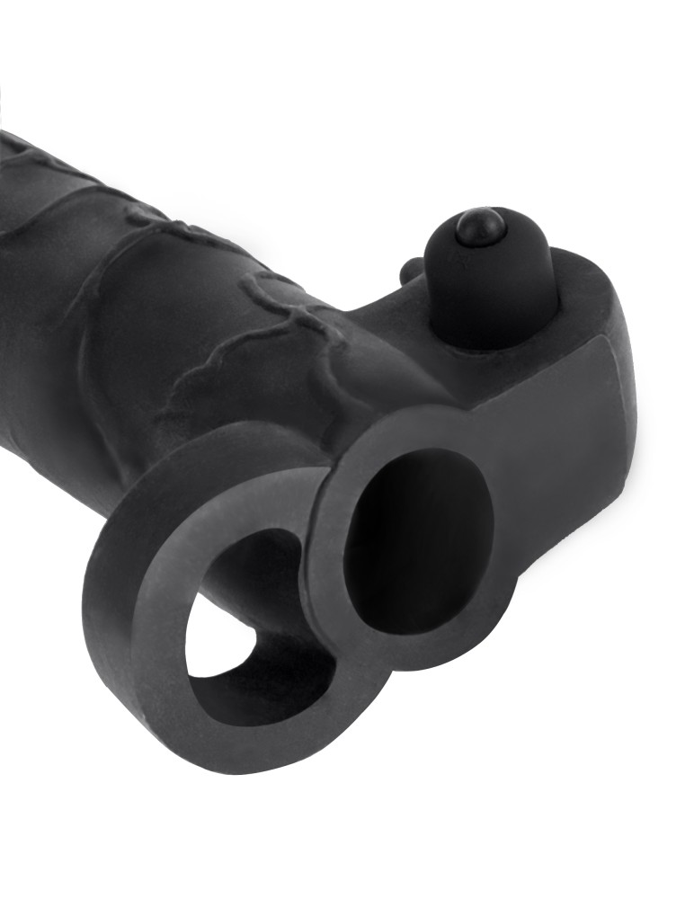 Vibrating Real Feel 2" Extension Black | ViPstore.hu - Erotika webáruház #4 - EAN 603912345797 | SKU PIPE411923