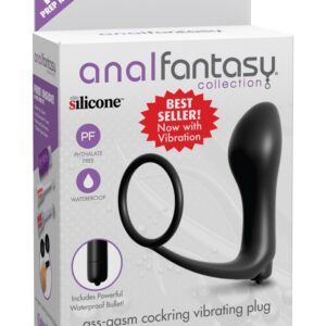 Ass-Gasm Cockring Vibrating Plug Black | ViPstore.hu - Erotika webáruház #1 - EAN 603912363388 | SKU PIPE468423