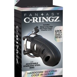 Hardcore Silicone Cock Blocker  Black | ViPstore.hu - Erotika webáruház #1 - EAN 603912358643 | SKU PIPE592823