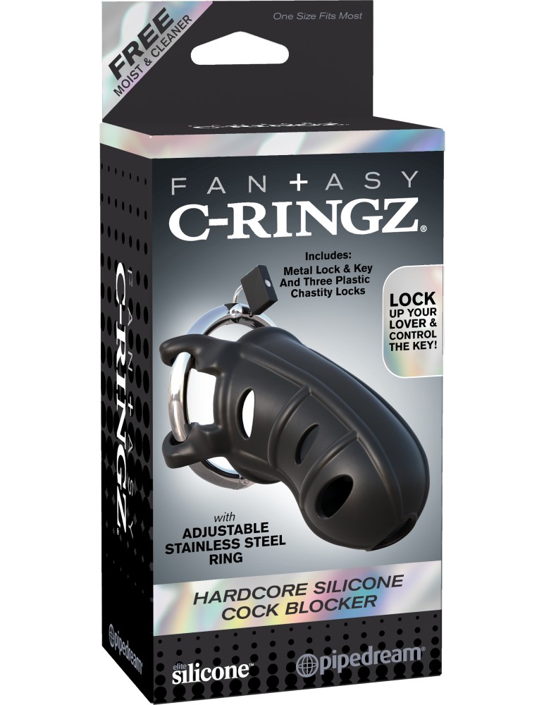 Hardcore Silicone Cock Blocker Black | ViPstore.hu - Erotika webáruház #1 - EAN 603912358643 | SKU PIPE592823