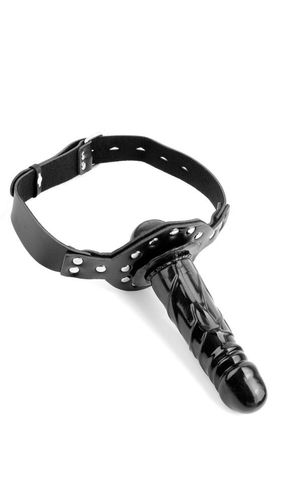 Deluxe Ball Gag with Dildo Black | ViPstore.hu - Erotika webáruház #5 - EAN 603912255003 | SKU PIPE385300