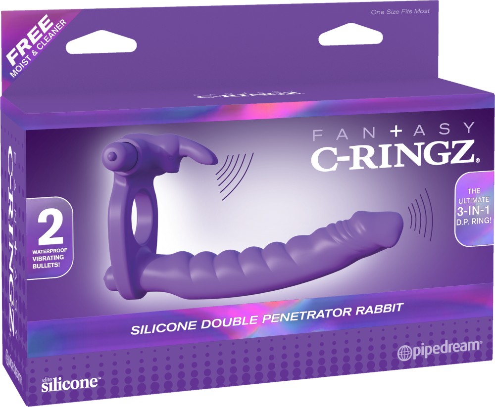 Silicone Double Penetrator Rabbit Purple | ViPstore.hu - Erotika webáruház #1 - EAN 603912358285 | SKU PIPE581912