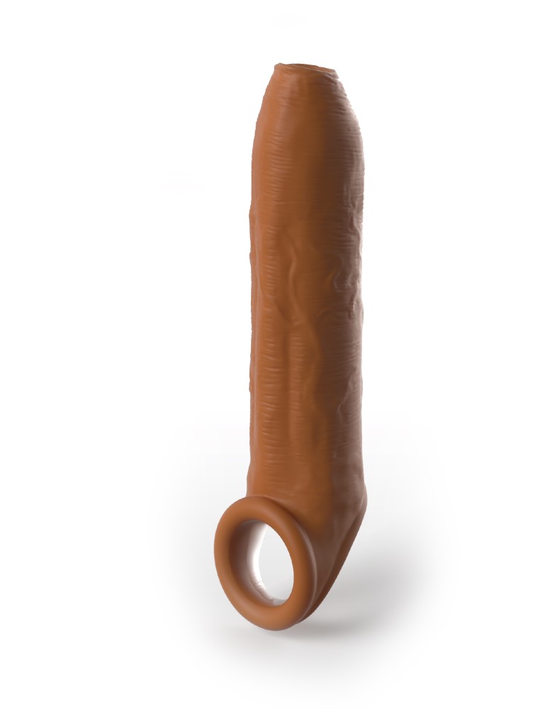 Uncut 7" Extension Sleeve w/Strap Tan | ViPstore.hu - Erotika webáruház #2 - EAN 603912772906 | SKU PIPE415622