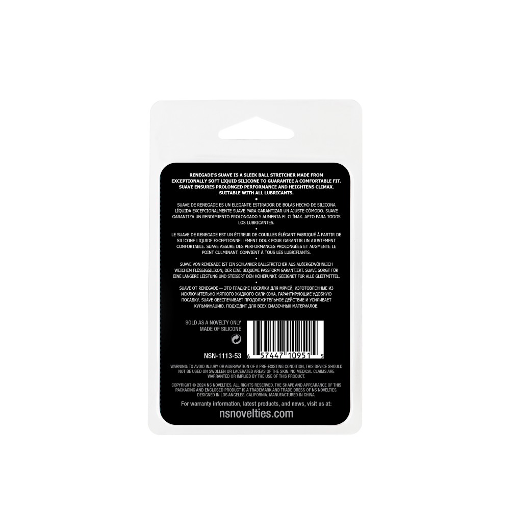Renegade - Suave Ball Stretcher - Black | ViPstore.hu - Erotika webáruház #4 - EAN 657447109515 | SKU NSTOYS1181