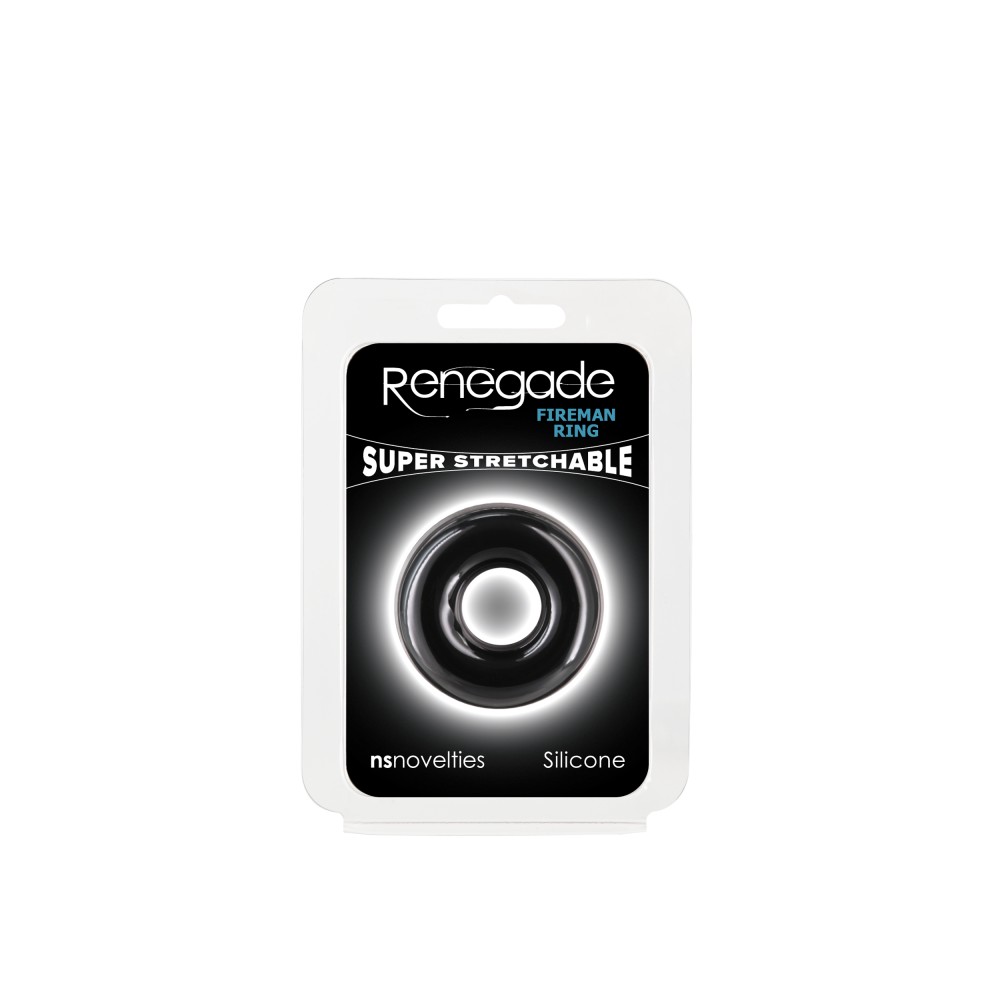 Renegade - Fireman Ring - Small - Black | ViPstore.hu - Erotika webáruház #1 - EAN 657447109553 | SKU NSTOYS1184