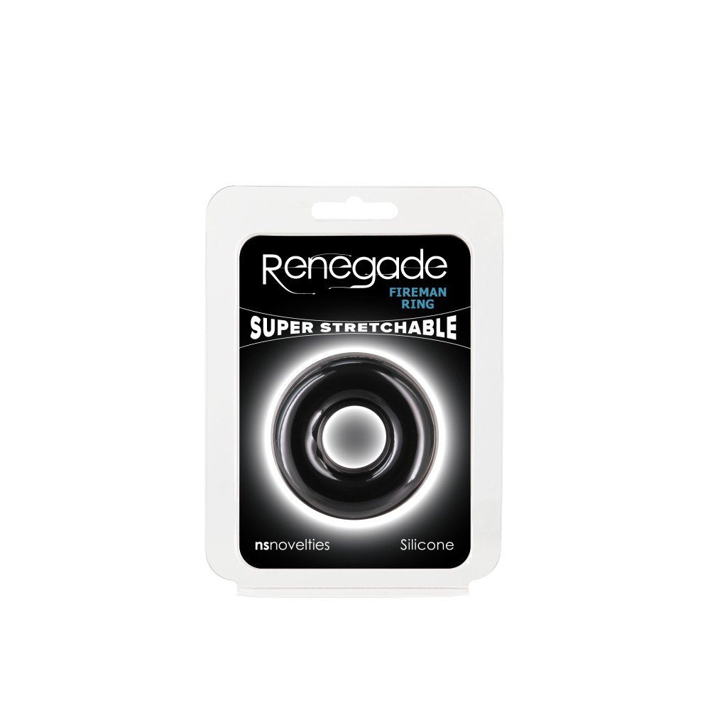 Renegade - Fireman Ring - Medium - Black | ViPstore.hu - Erotika webáruház #1 - EAN 657447109560 | SKU NSTOYS1185
