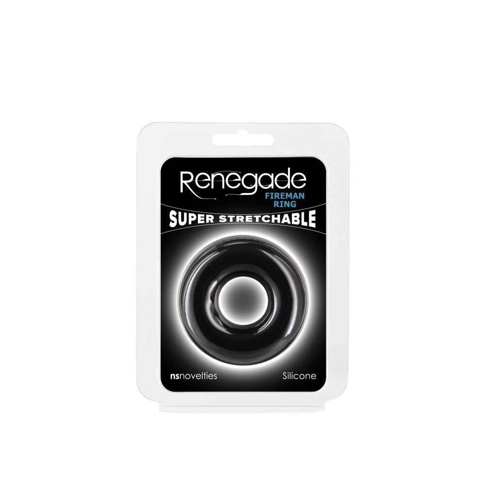 Renegade - Fireman Ring - Large - Black | ViPstore.hu - Erotika webáruház #1 - EAN 657447109577 | SKU NSTOYS1186