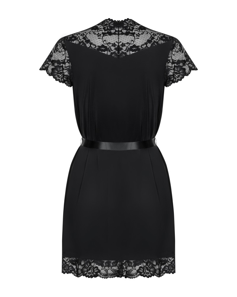 810-PEI-1 peignoir black L/XL | ViPstore.hu - Erotika webáruház #5 - EAN 5901688222980 | SKU OBSES02063