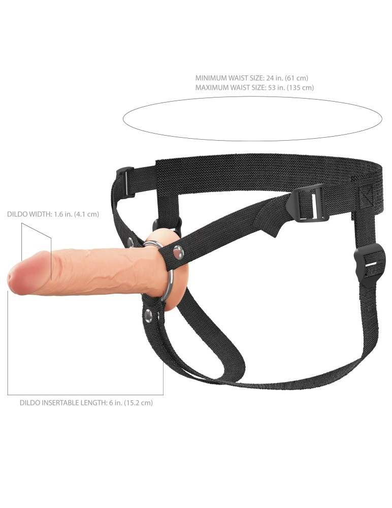 6" Silicone Hollow Strap-on - Dual Density | ViPstore.hu - Erotika webáruház #7 - EAN 603912775709 | SKU PIPE415821