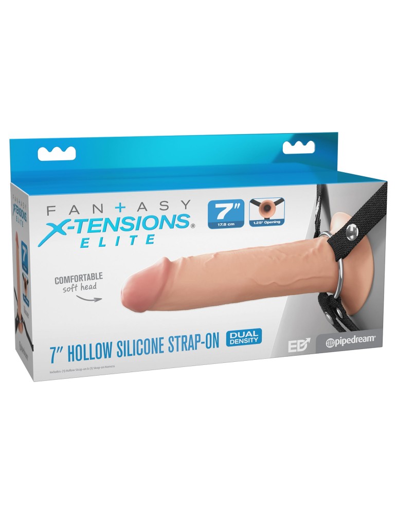 7" Silicone Hollow Strap-on - Dual Density | ViPstore.hu - Erotika webáruház #1 - EAN 603912775594 | SKU PIPE415921