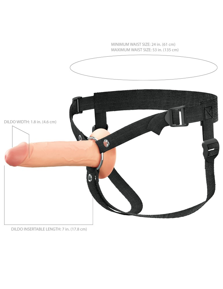 7" Silicone Hollow Strap-on - Dual Density | ViPstore.hu - Erotika webáruház #8 - EAN 603912775594 | SKU PIPE415921