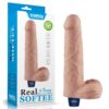 9" REAL SOFTEE Rechargeable Vibrating Dildo (Flesh) | ViPstore.hu - Erotika webáruház #1 - EAN 6942063401391 | SKU LVTOY00776