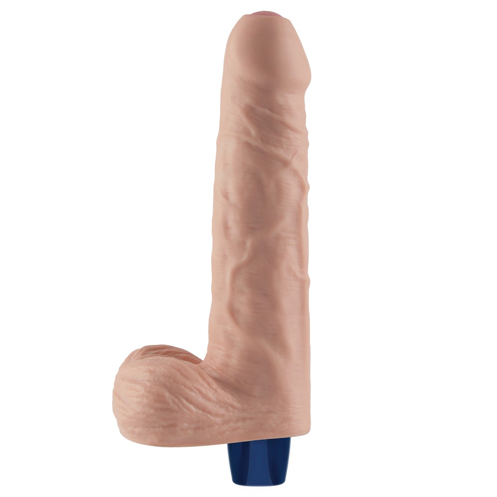 9" REAL SOFTEE Rechargeable Vibrating Dildo (Flesh) | ViPstore.hu - Erotika webáruház #9 - EAN }