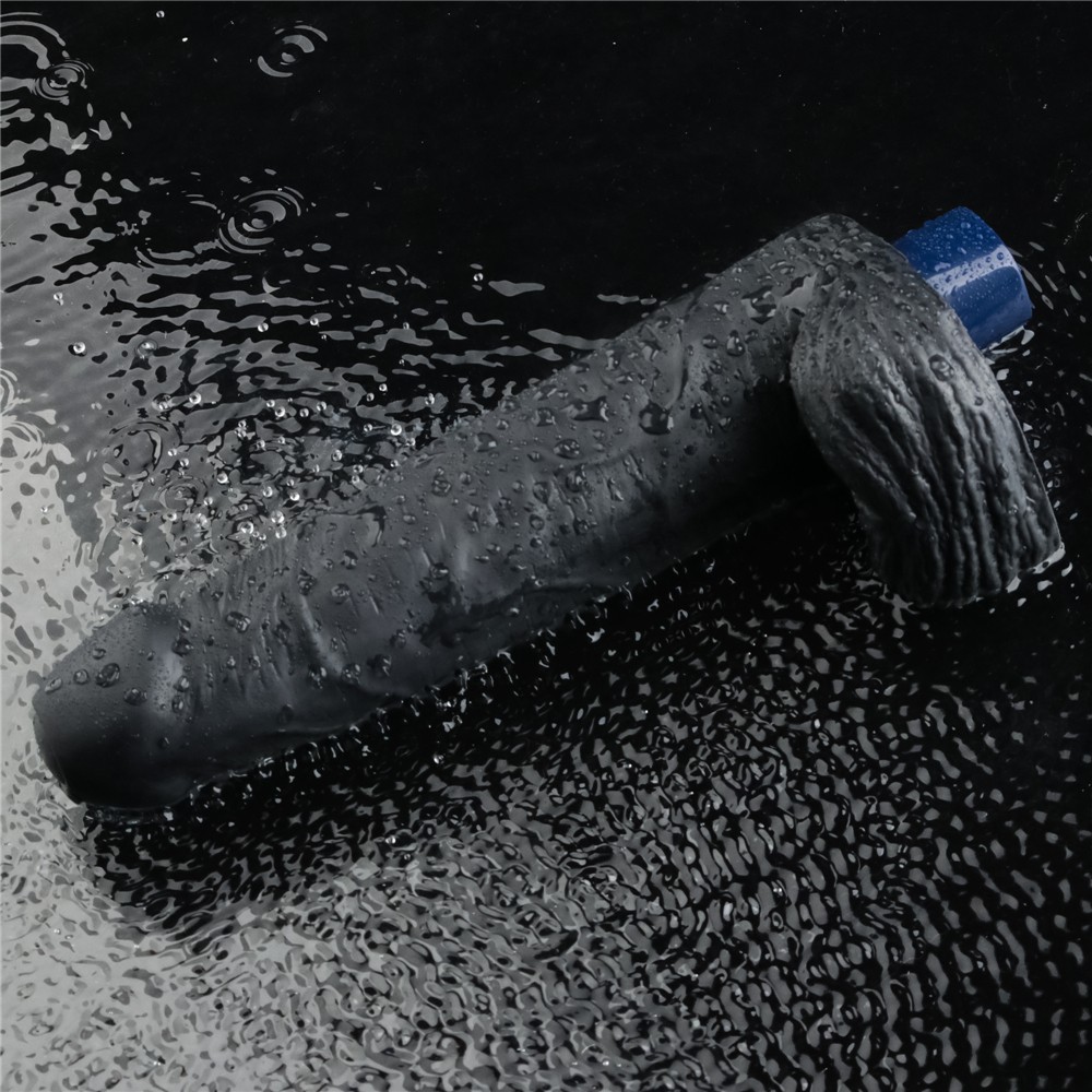 9" REAL SOFTEE Rechargeable Vibrating Dildo(Black)_B15O50_4 | ViPstore.hu - Erotika webáruház #3 - EAN 6942063401421 | SKU LVTOY00780