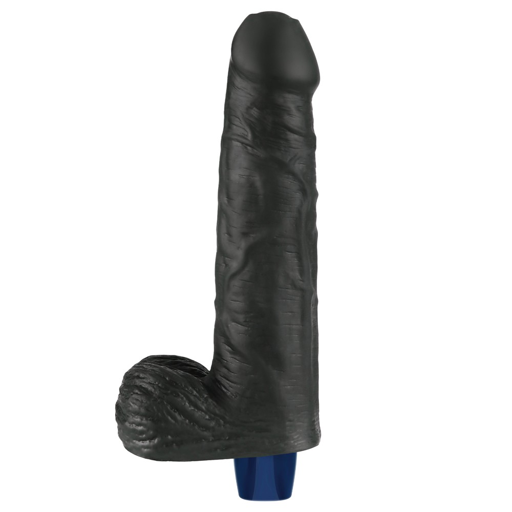 9" REAL SOFTEE Rechargeable Vibrating Dildo(Black)_B15O50_4 | ViPstore.hu - Erotika webáruház #9 - EAN }