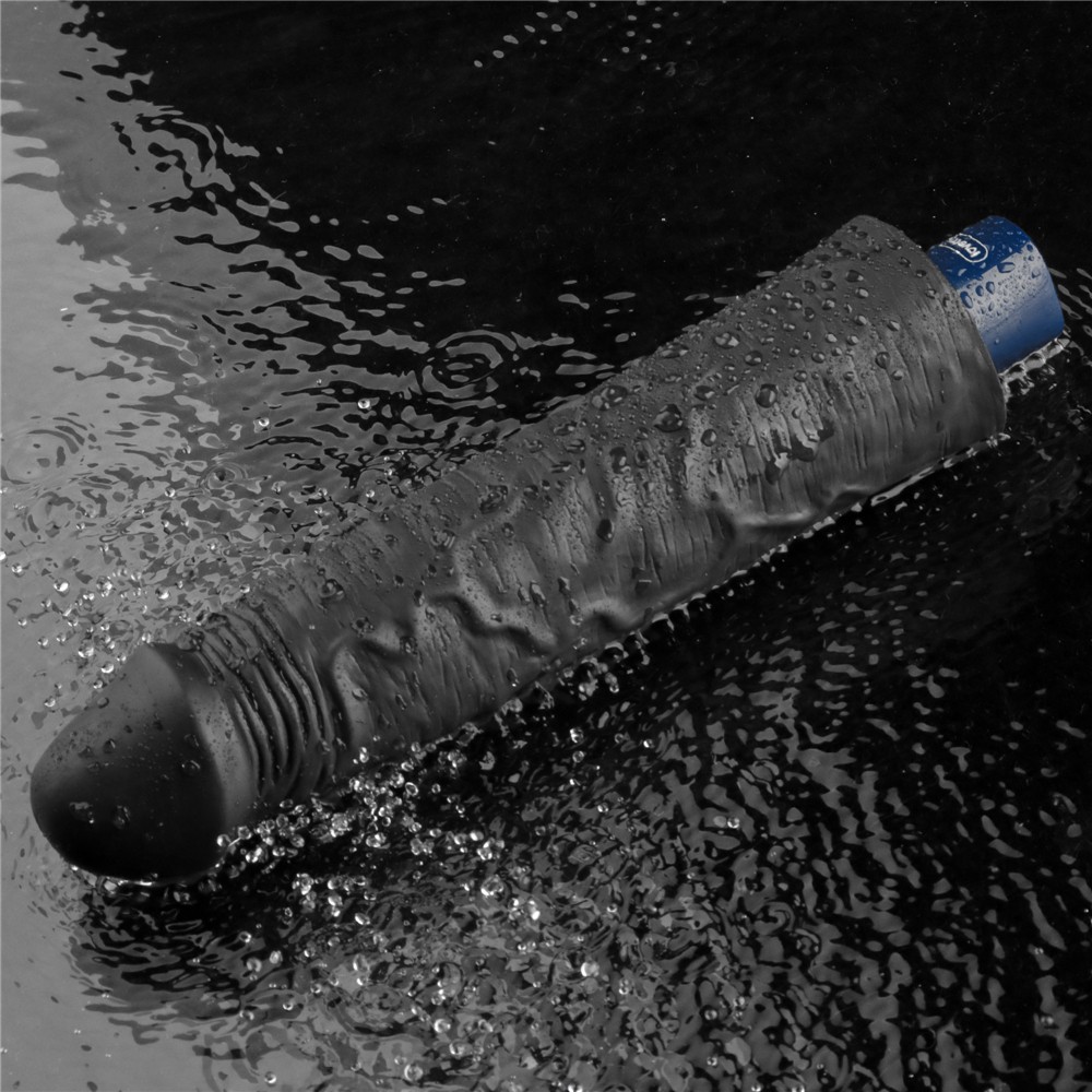 9.5" REAL SOFTEE Rechargeable Vibrating Dildo(Black)_B15O50_4 | ViPstore.hu - Erotika webáruház #3 - EAN 6942063401438 | SKU LVTOY00781