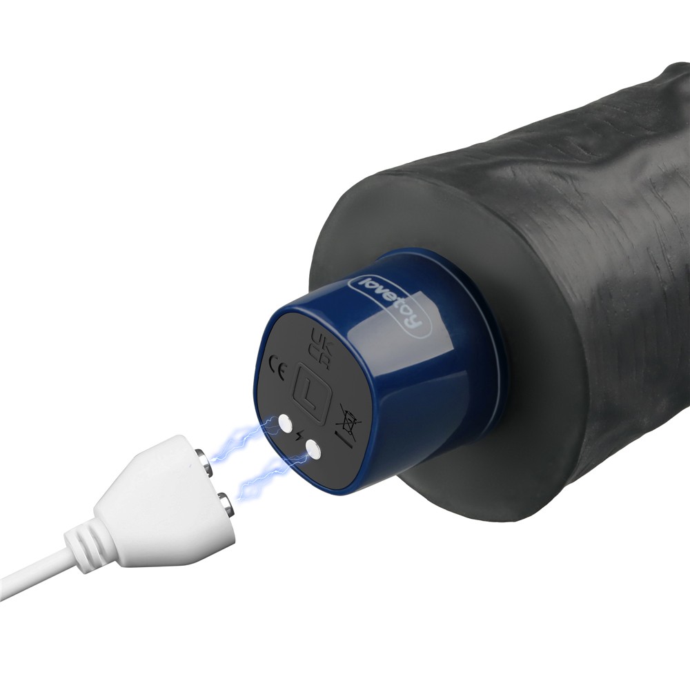 9.5" REAL SOFTEE Rechargeable Vibrating Dildo(Black)_B15O50_4 | ViPstore.hu - Erotika webáruház #5 - EAN 6942063401438 | SKU LVTOY00781