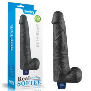 10.5" REAL SOFTEE Rechargeable Vibrating Dildo(Black)_B15O50_4 | ViPstore.hu - Erotika webáruház #1 - EAN 6942063401490 | SKU LVTOY00783