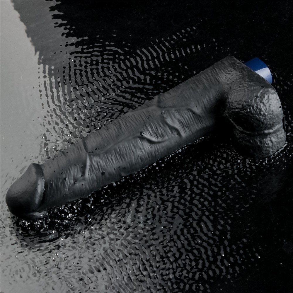 10.5" REAL SOFTEE Rechargeable Vibrating Dildo(Black)_B15O50_4 | ViPstore.hu - Erotika webáruház #3 - EAN 6942063401490 | SKU LVTOY00783
