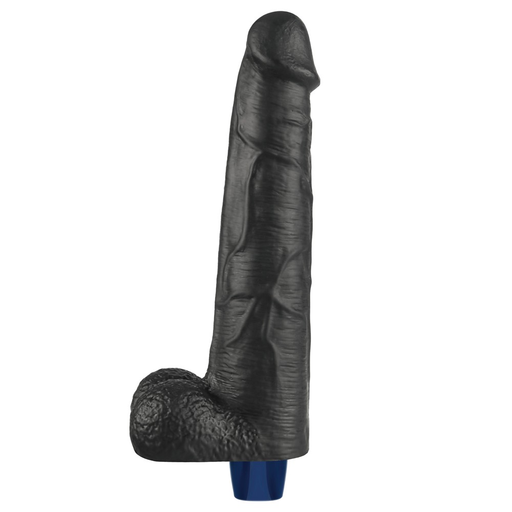 10.5" REAL SOFTEE Rechargeable Vibrating Dildo(Black)_B15O50_4 | ViPstore.hu - Erotika webáruház #9 - EAN }