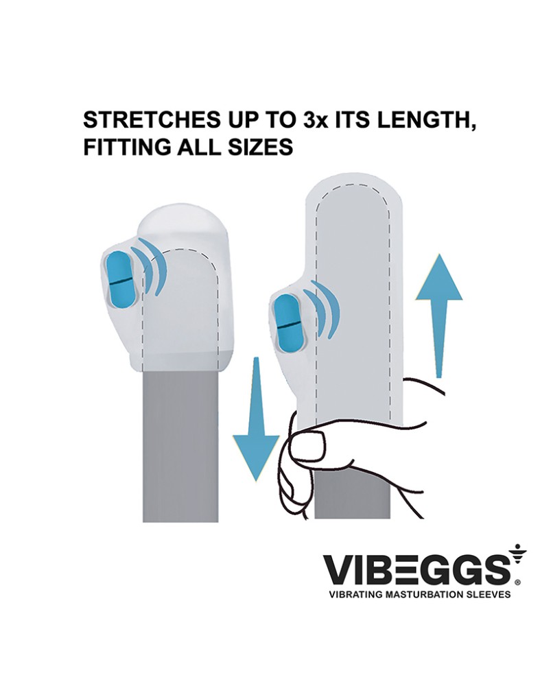 VIBEGGS - Twisty Tongues - Vibrating Masturbation Sleeve - White | ViPstore.hu - Erotika webáruház #9 - EAN }
