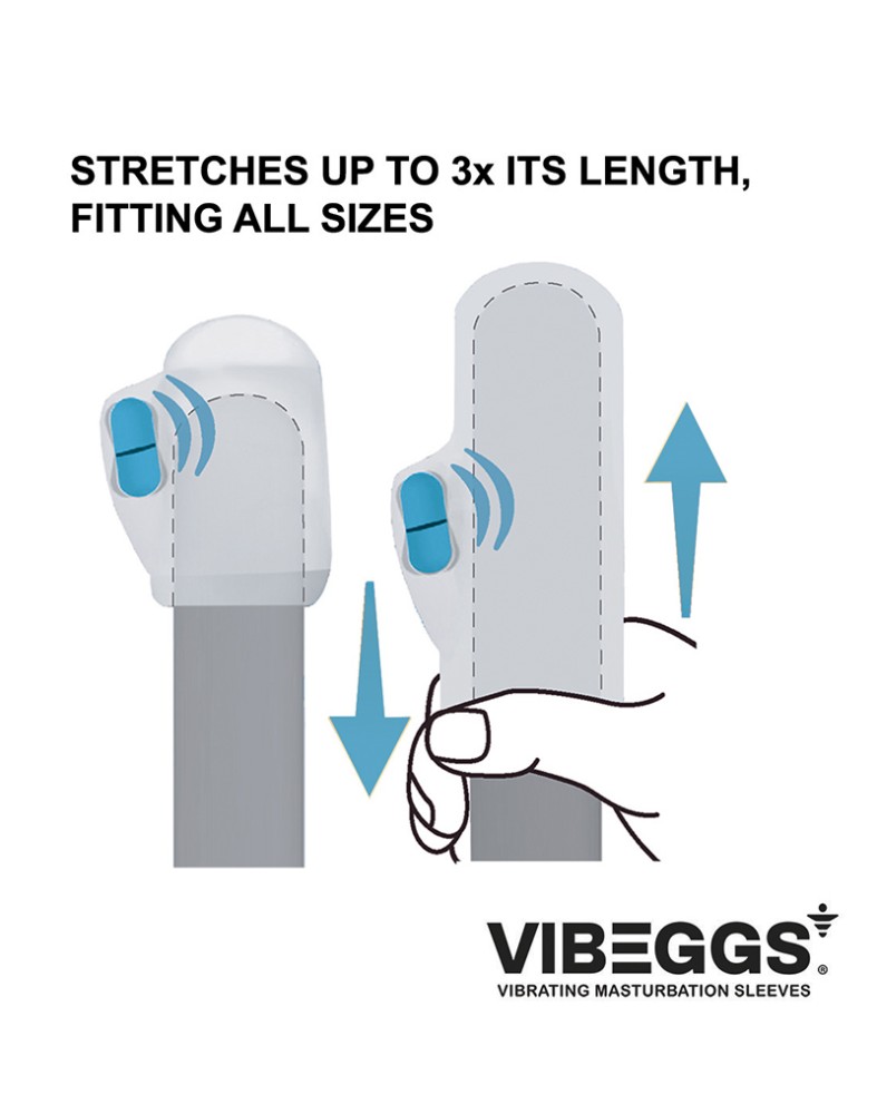 VIBEGGS - Candy Curves - Vibrating Masturbation Sleeve - White | ViPstore.hu - Erotika webáruház #10 - EAN 4903462555391 | SKU VIBEGGS002