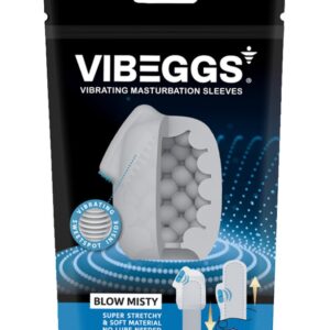 VIBEGGS - Blow Misty - Vibrating Masturbation Sleeve - White | ViPstore.hu - Erotika webáruház #1 - EAN 4903462555407 | SKU VIBEGGS003