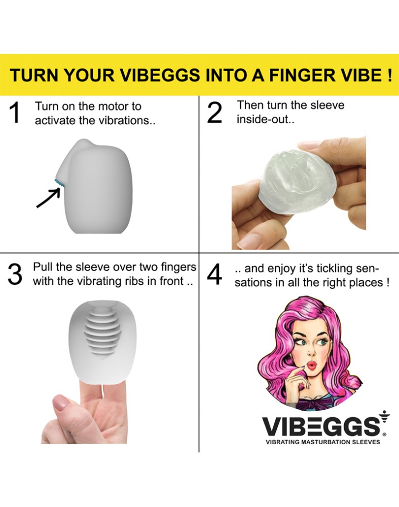 VIBEGGS - Blow Misty - Vibrating Masturbation Sleeve - White | ViPstore.hu - Erotika webáruház #9 - EAN }