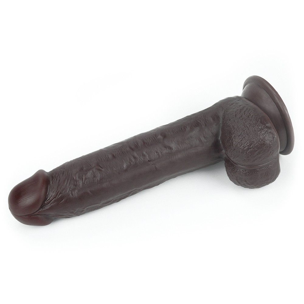 9,0'' Sliding Skin Dual Layer Dong Black - Image 8