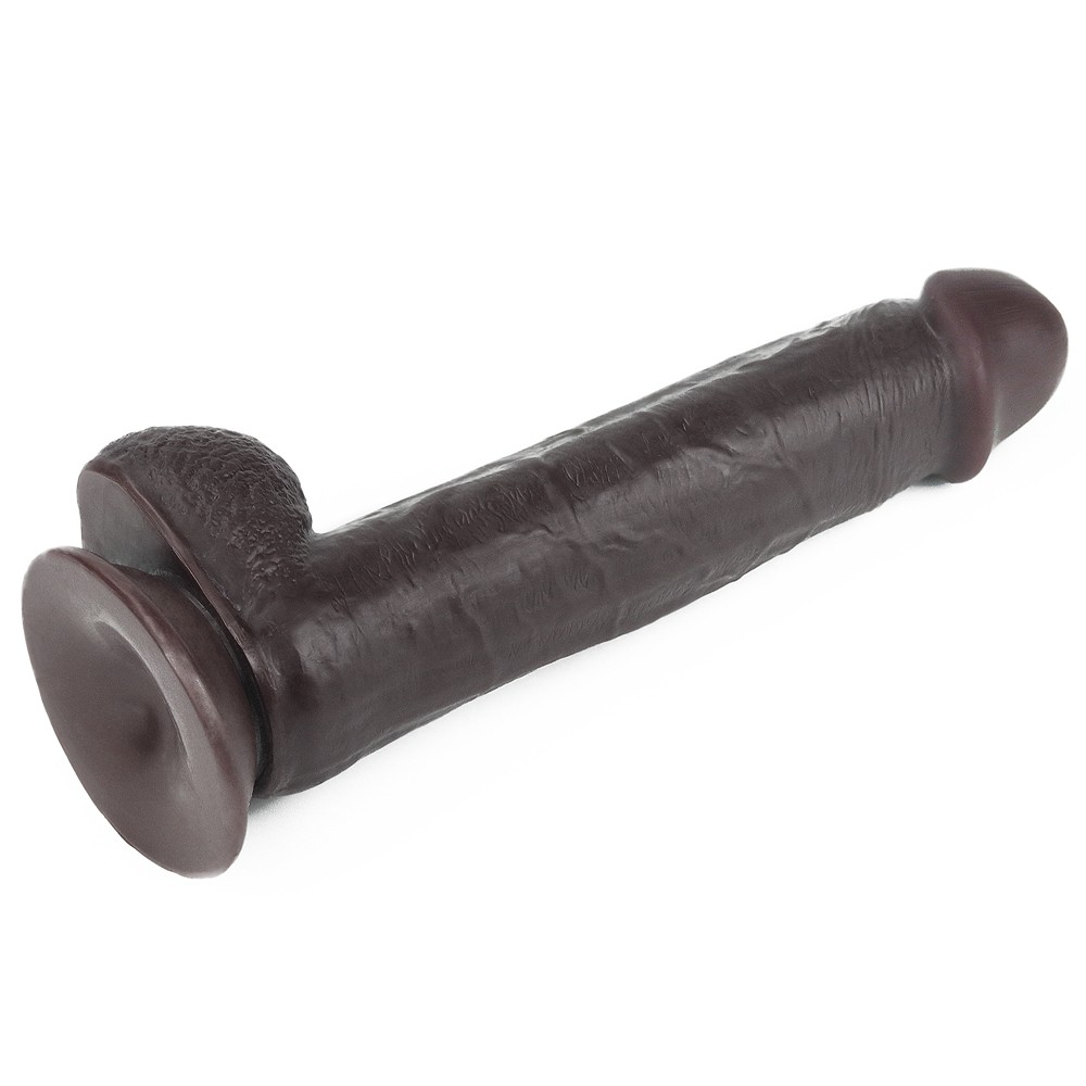 0'' Sliding Skin Dual Layer Dong Black | ViPstore.hu - Erotika webáruház #6 - EAN 6970260909419 | SKU LVTOY00511