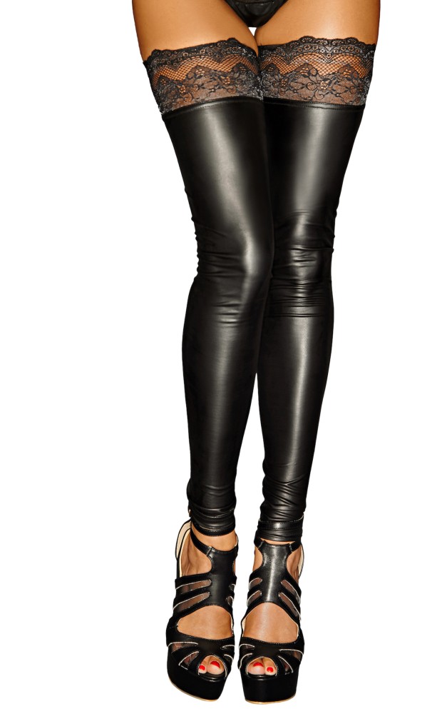 Powerwetlook stockings - L | ViPstore.hu - Erotika webáruház #1 - EAN 5902175348558 | SKU NOIR000007