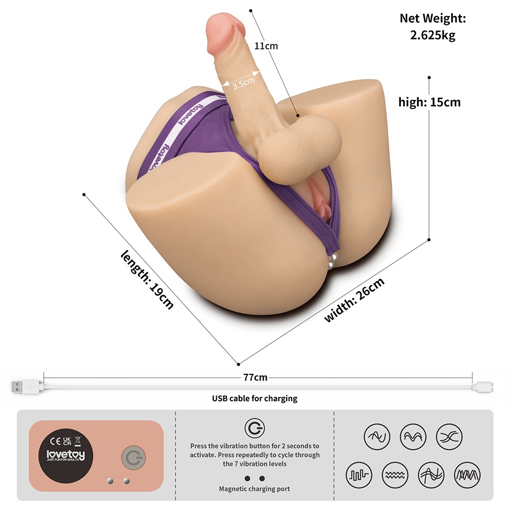 Streetgirl's Dual Motor Sensation Pulse With Dildo | ViPstore.hu - Erotika webáruház #4 - EAN 6942063402329 | SKU LVTOY00807