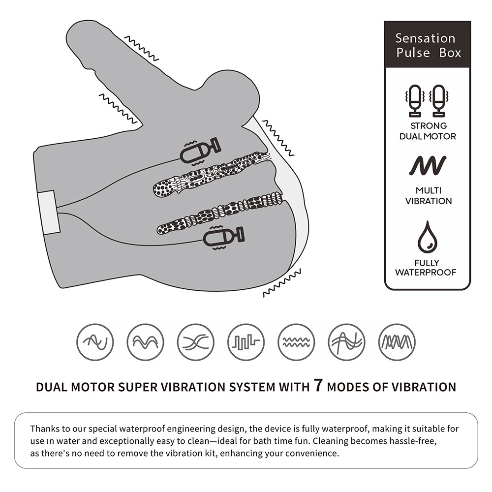 Streetgirl's Dual Motor Sensation Pulse With Dildo | ViPstore.hu - Erotika webáruház #5 - EAN 6942063402329 | SKU LVTOY00807